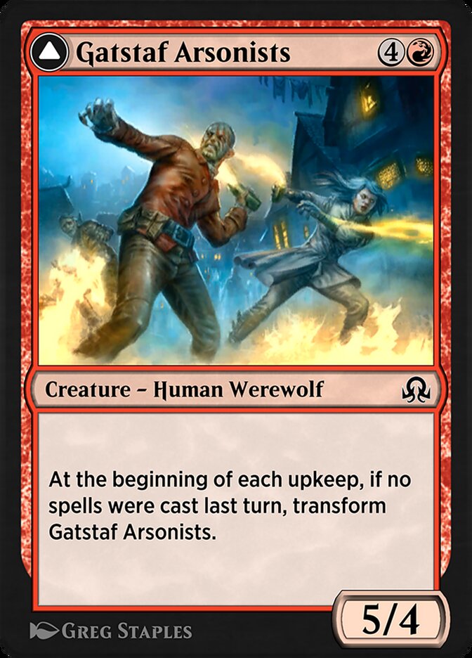 Gatstaf Arsonists // Gatstaf Ravagers SIR-158 Shadows over Innistrad Remastered Magic card