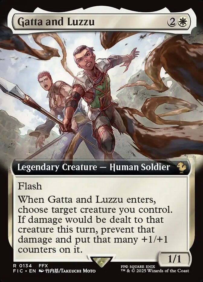 Gatta and Luzzu FIC-134 Final Fantasy Commander Magic card