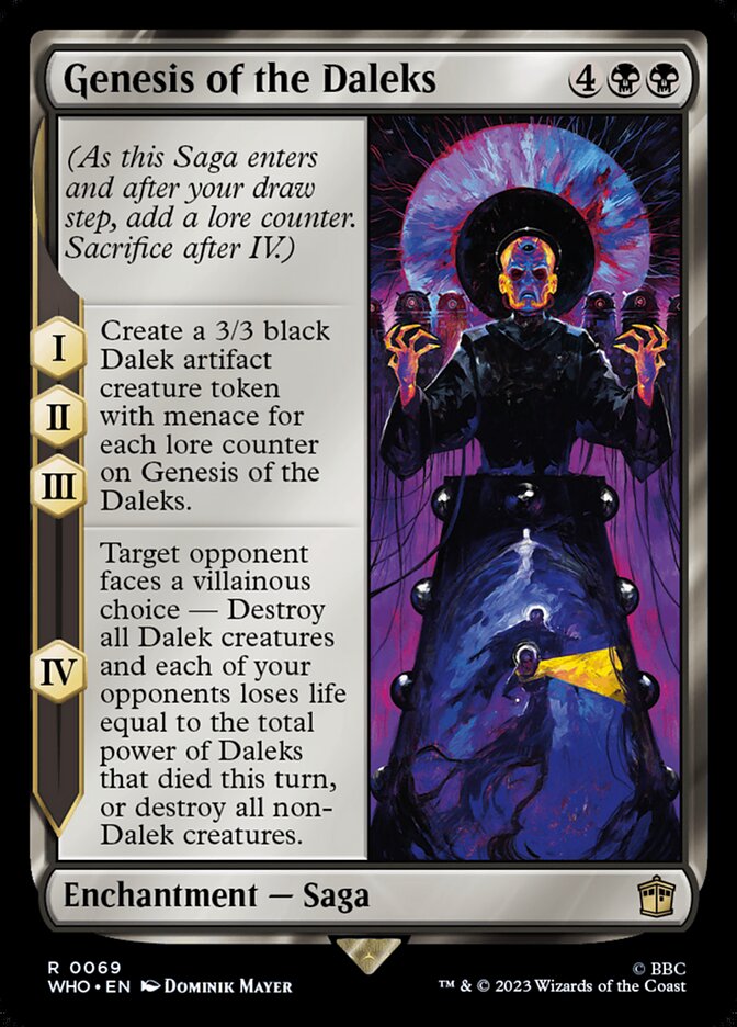 Genesis of the Daleks WHO-69 Doctor Who Magic card