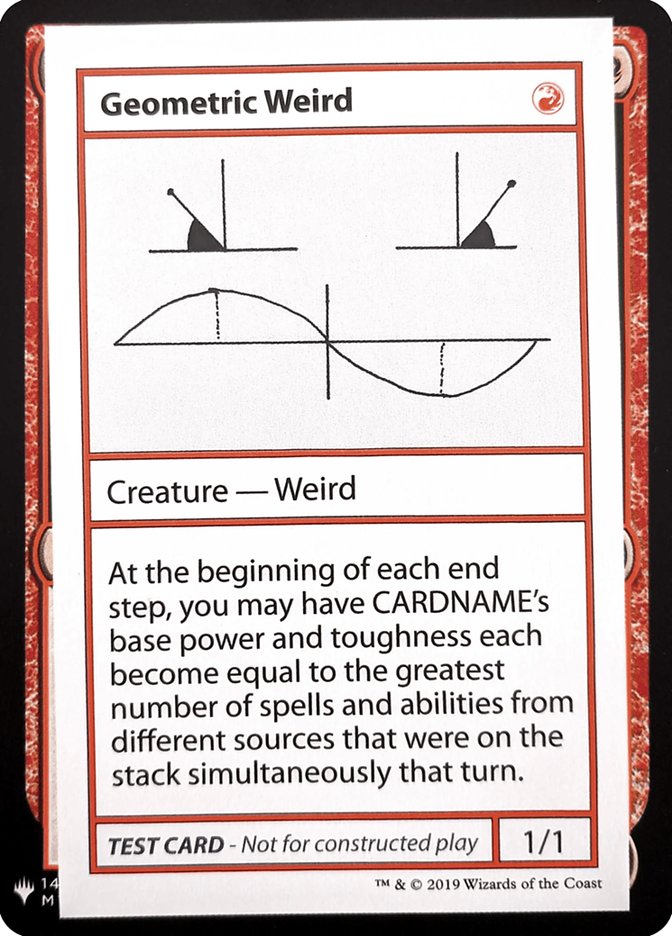 Geometric Weird CMB1-69 Mystery Booster Playtest Cards 2019 Magic card