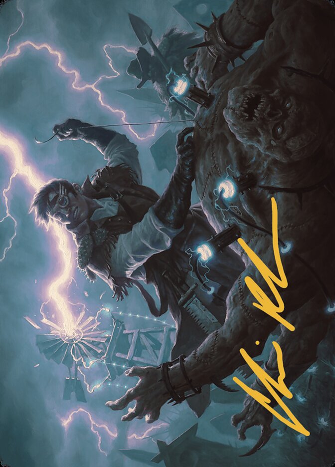 Geralf, the Fleshwright // Geralf, the Fleshwright AOTJ-5 Outlaws of Thunder Junction Art Series Magic card