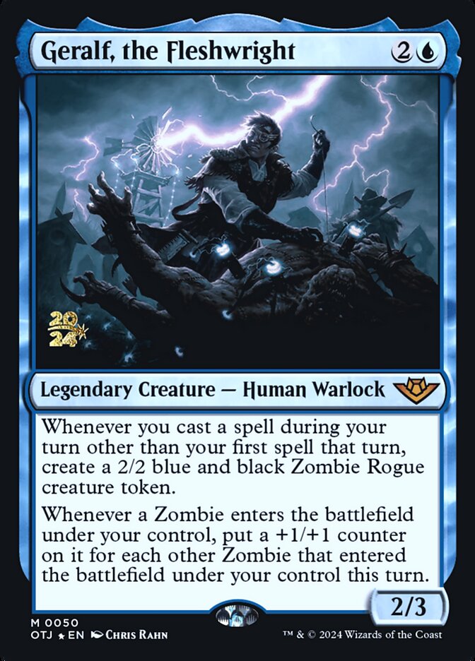 Geralf, the Fleshwright POTJ-50S Outlaws of Thunder Junction Promos Magic card