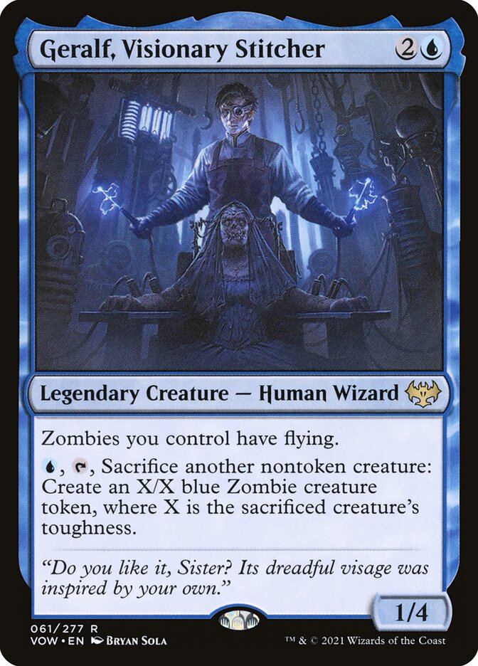 Geralf, Visionary Stitcher VOW-61 Innistrad: Crimson Vow Magic card