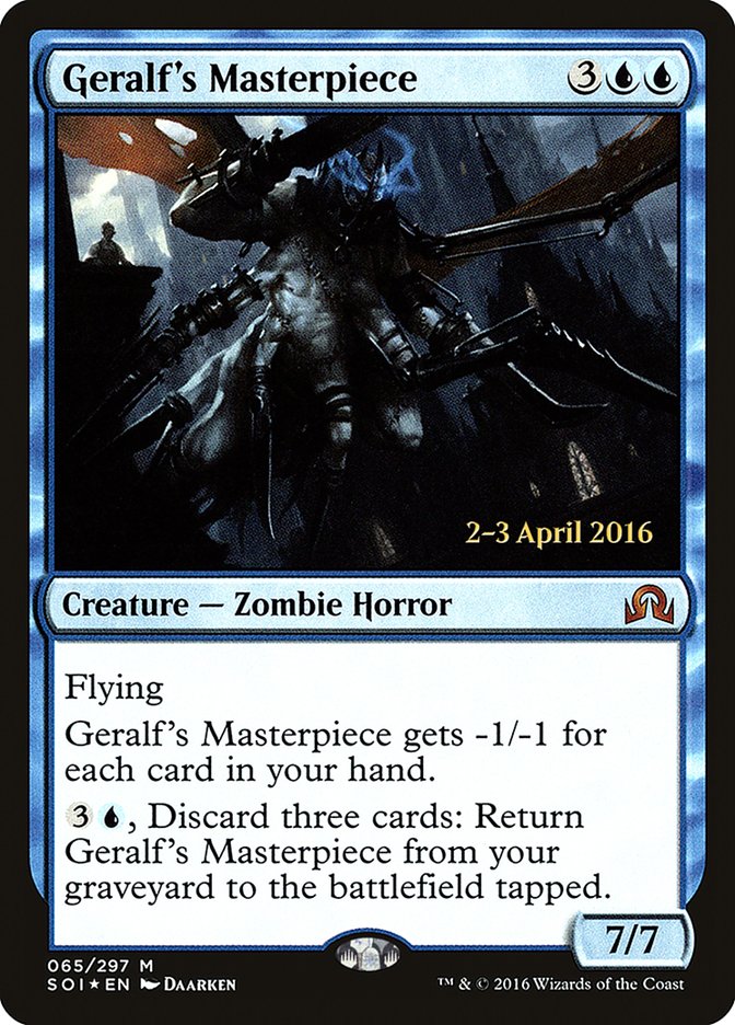 Geralf's Masterpiece PSOI-65S Shadows over Innistrad Promos Magic card