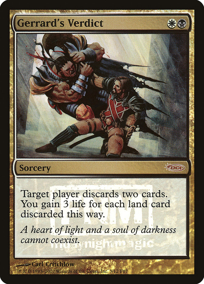 Gerrard's Verdict F07-3 Friday Night Magic 2007 Magic card