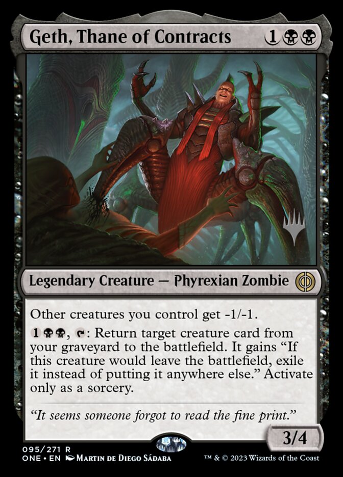 Geth, Thane of Contracts PONE-95P Phyrexia: All Will Be One Promos Magic card