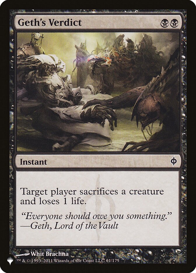 Geth's Verdict PLST-NPH-61 The List Magic card