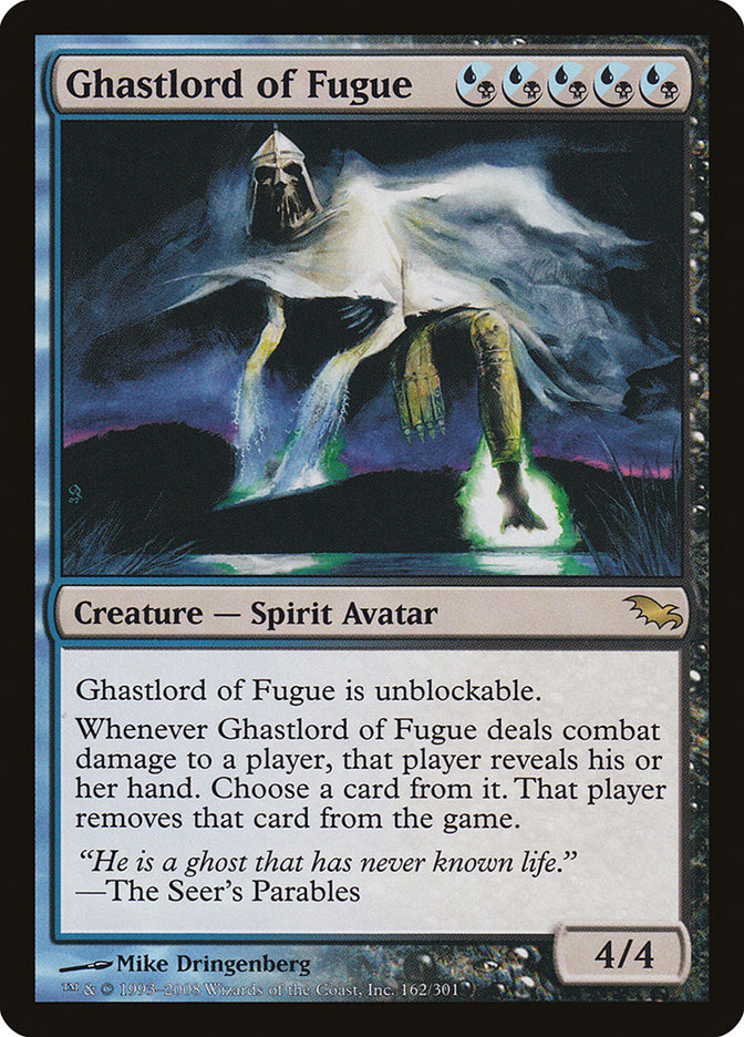 Ghastlord of Fugue SHM-162 Shadowmoor Magic card