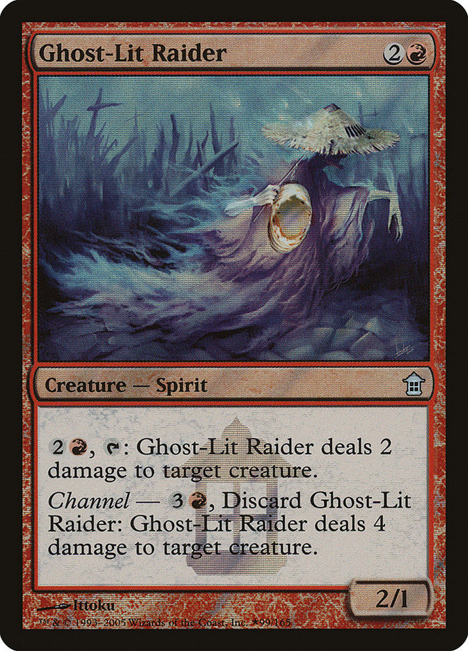 Ghost-Lit Raider PSOK-99STAR Saviors of Kamigawa Promos Magic card