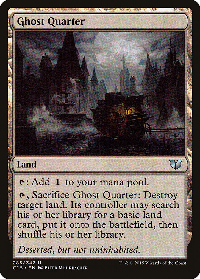 Ghost Quarter C15-285 Commander 2015 Magic card