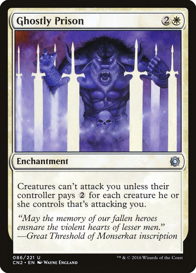Ghostly Prison CN2-86 Conspiracy: Take the Crown Magic card