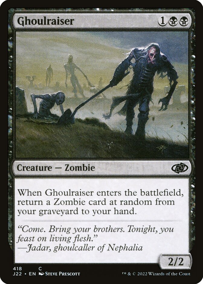 Ghoulraiser J22-418 Jumpstart 2022 Magic card