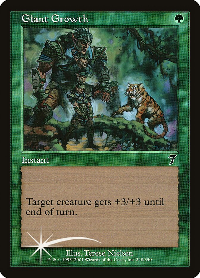 Giant Growth 7ED-248STAR Seventh Edition Magic card