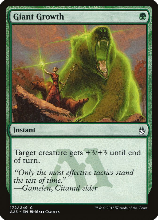 Giant Growth A25-172 Masters 25 Magic card