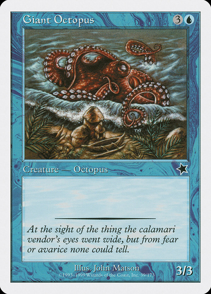 Giant Octopus S99-39 Starter 1999 Magic card