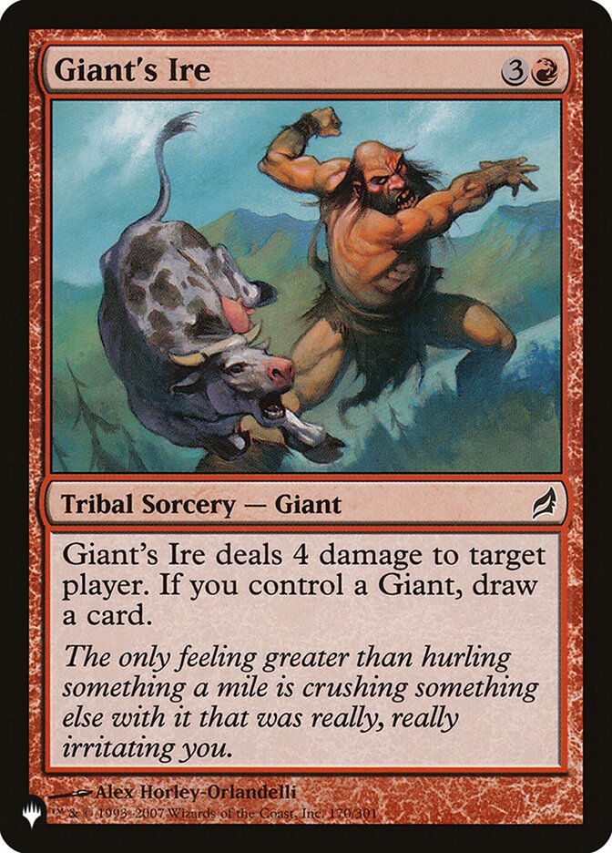 Giant's Ire PLST-LRW-170 The List Magic card