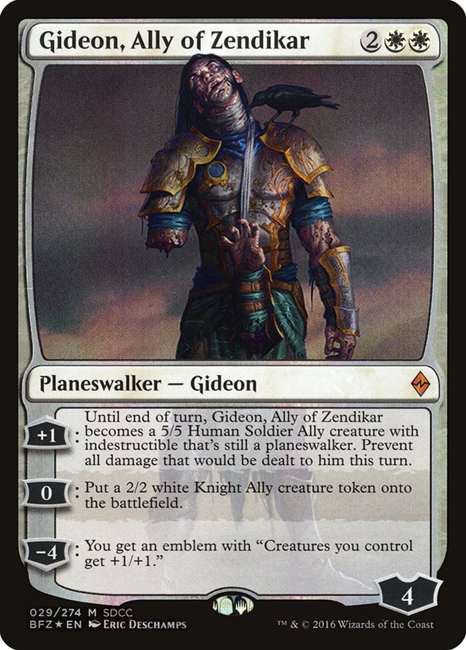Gideon, Ally of Zendikar PS16-29 San Diego Comic-Con 2016 Magic card