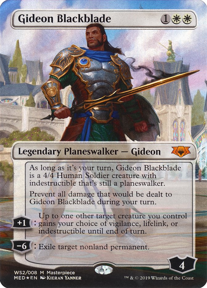 Gideon Blackblade MED-WS2 Mythic Edition Magic card