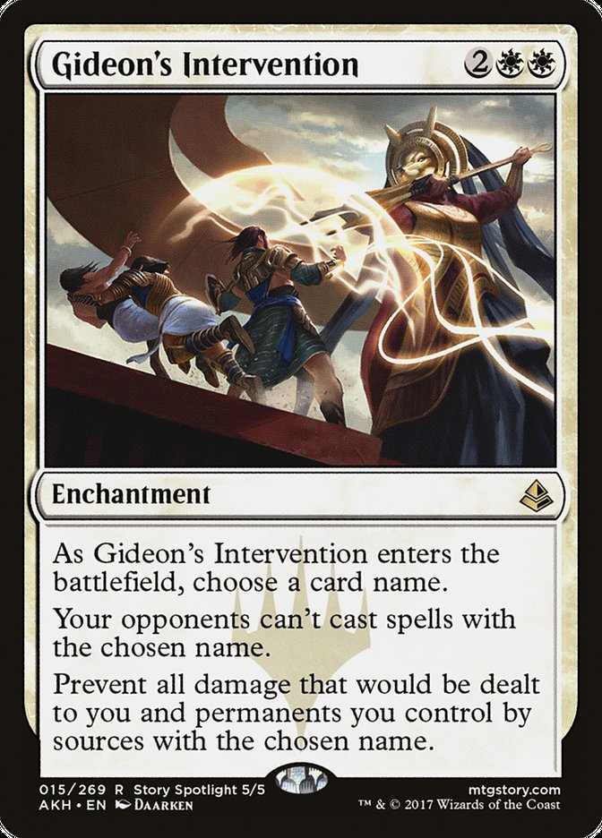 Gideon's Intervention AKH-15 Amonkhet Magic card