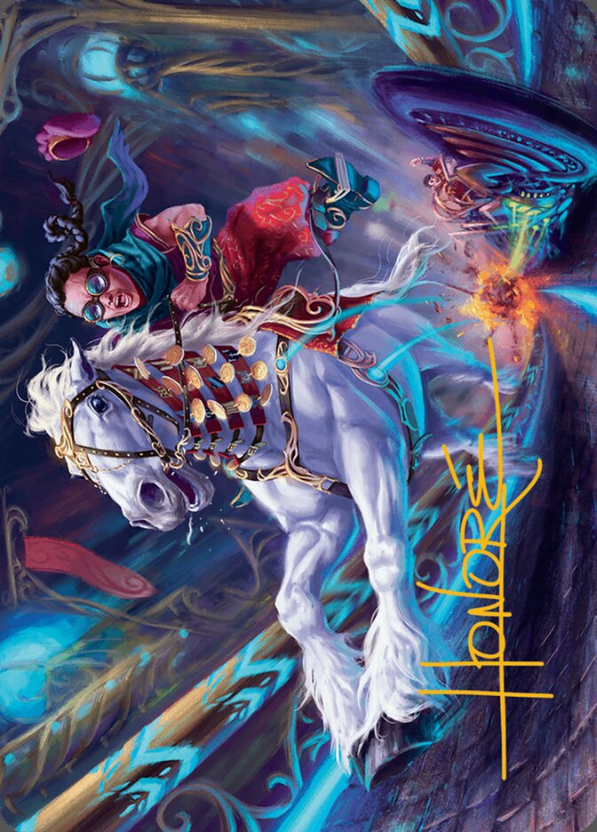 Gilded Ghoda // Gilded Ghoda ADFT-34 Aetherdrift Art Series Magic card