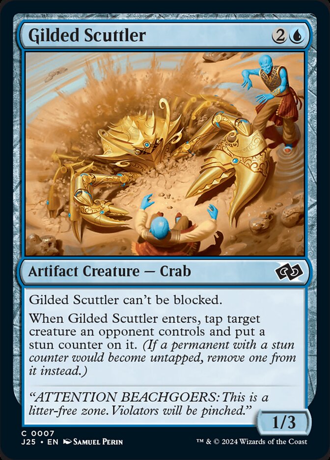 Gilded Scuttler J25-7 Foundations Jumpstart Magic card