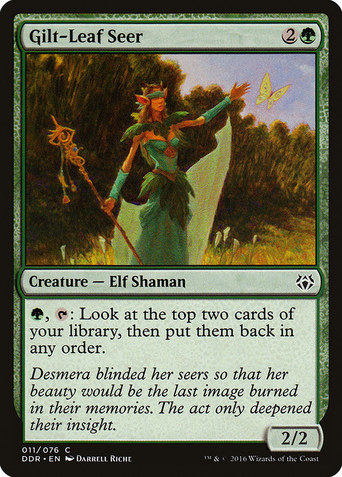 Gilt-Leaf Seer DDR-11 Duel Decks: Nissa vs. Ob Nixilis Magic card
