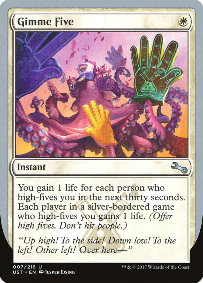 Gimme Five UST-7 Unstable Magic card