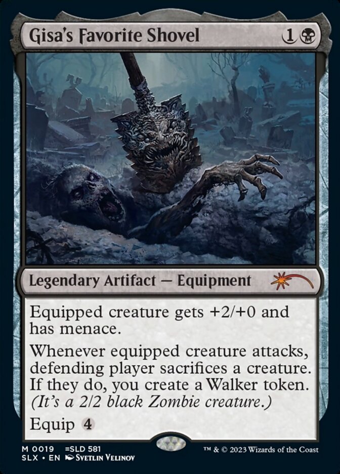 Gisa's Favorite Shovel SLX-19 Universes Within Magic card