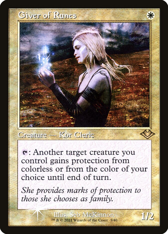 Giver of Runes H1R-3 Modern Horizons 1 Timeshifts Magic card