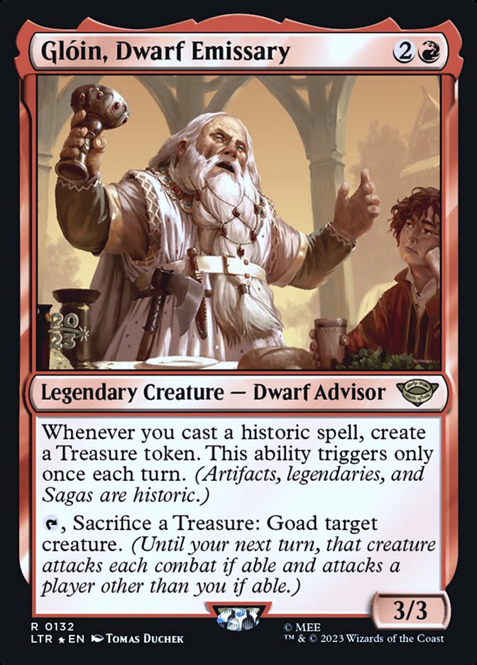Glóin, Dwarf Emissary PLTR-132S Tales of Middle-earth Promos Magic card