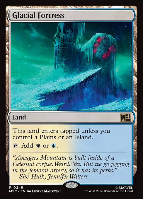 Glacial Fortress MSC-248 Marvel Super Heroes Commander Magic card