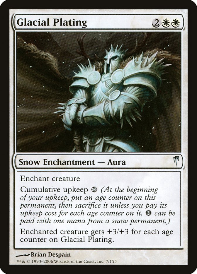 Glacial Plating CSP-7 Coldsnap Magic card