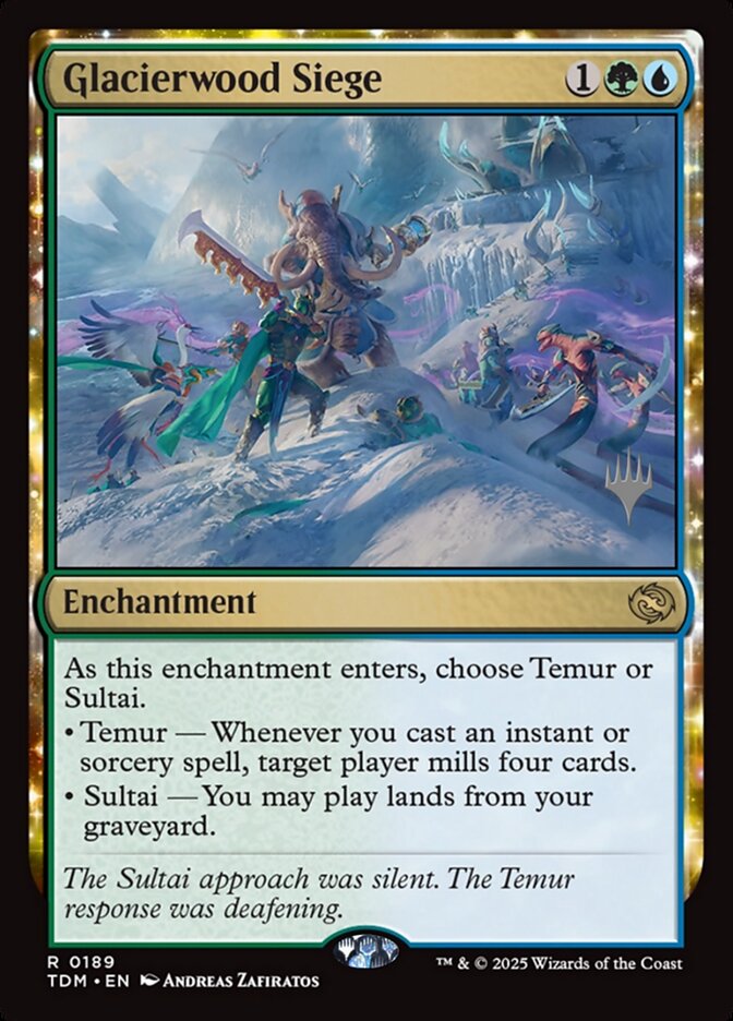 Glacierwood Siege PTDM-189P Tarkir: Dragonstorm Promos Magic card