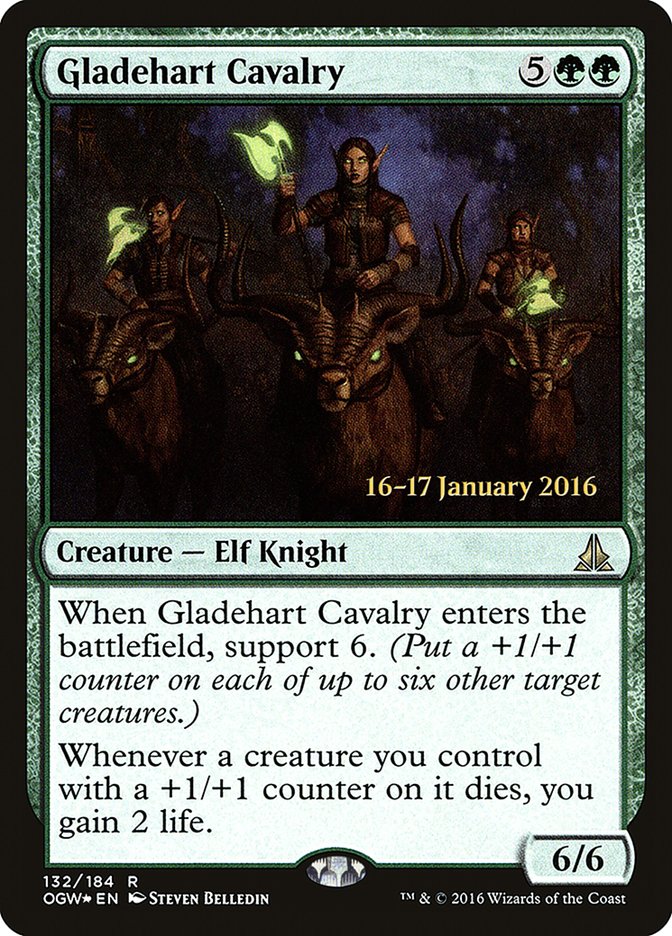 Gladehart Cavalry POGW-132S Oath of the Gatewatch Promos Magic card