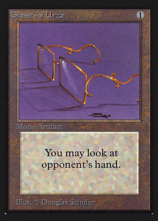 Glasses of Urza CEI-246 Intl. Collectors' Edition Magic card