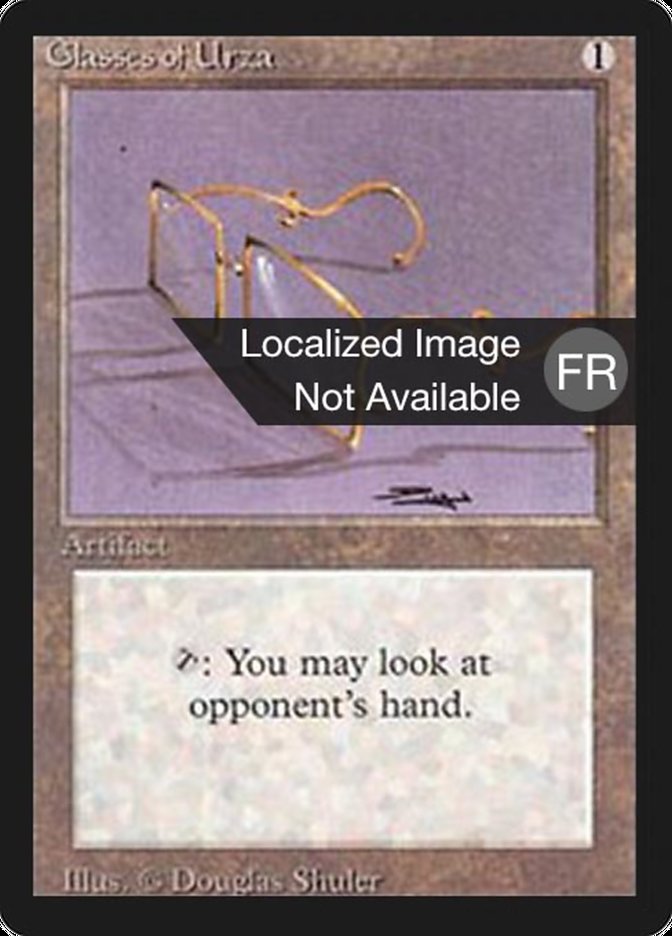 Glasses of Urza FBB-249 Foreign Black Border Magic card