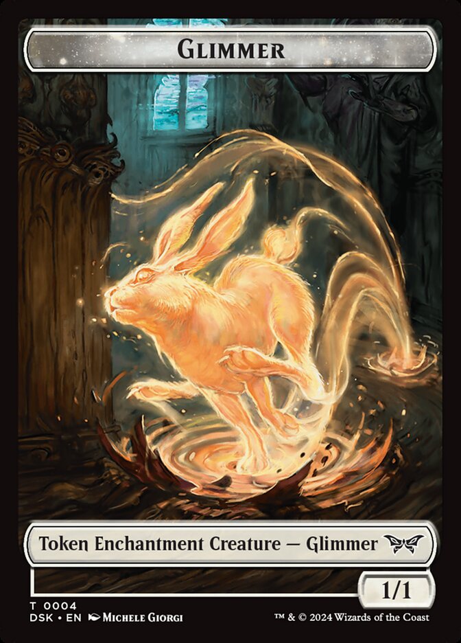 Glimmer TDSK-4 Duskmourn: House of Horror Tokens Magic card