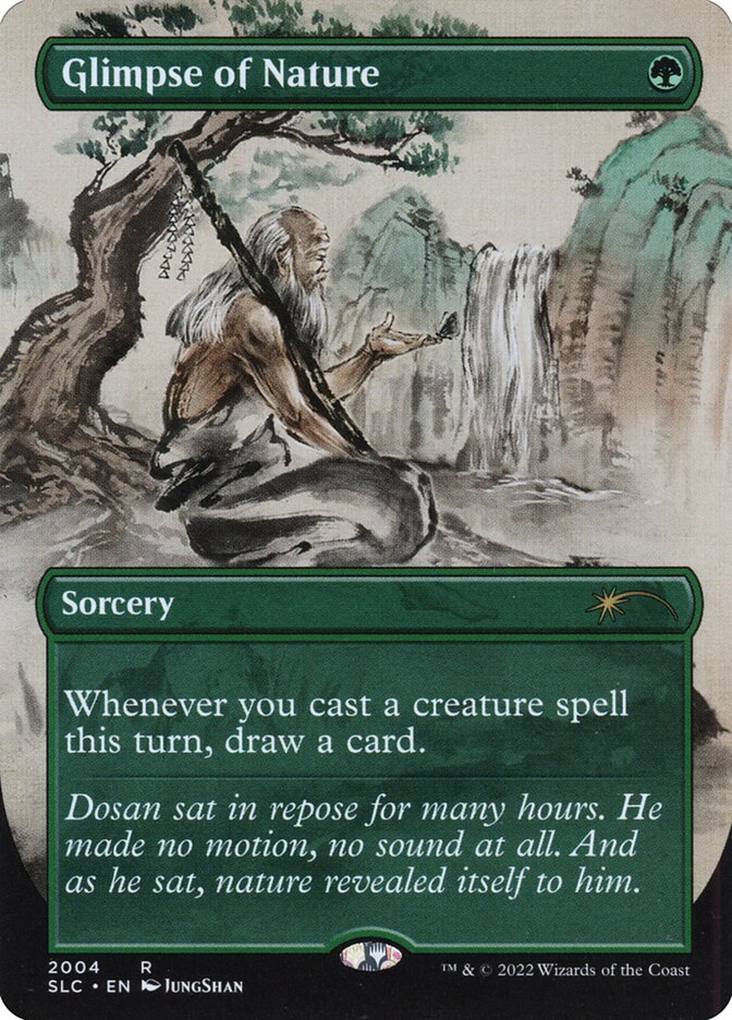 Glimpse of Nature SLC-2004 Secret Lair 30th Anniversary Countdown Kit Magic card