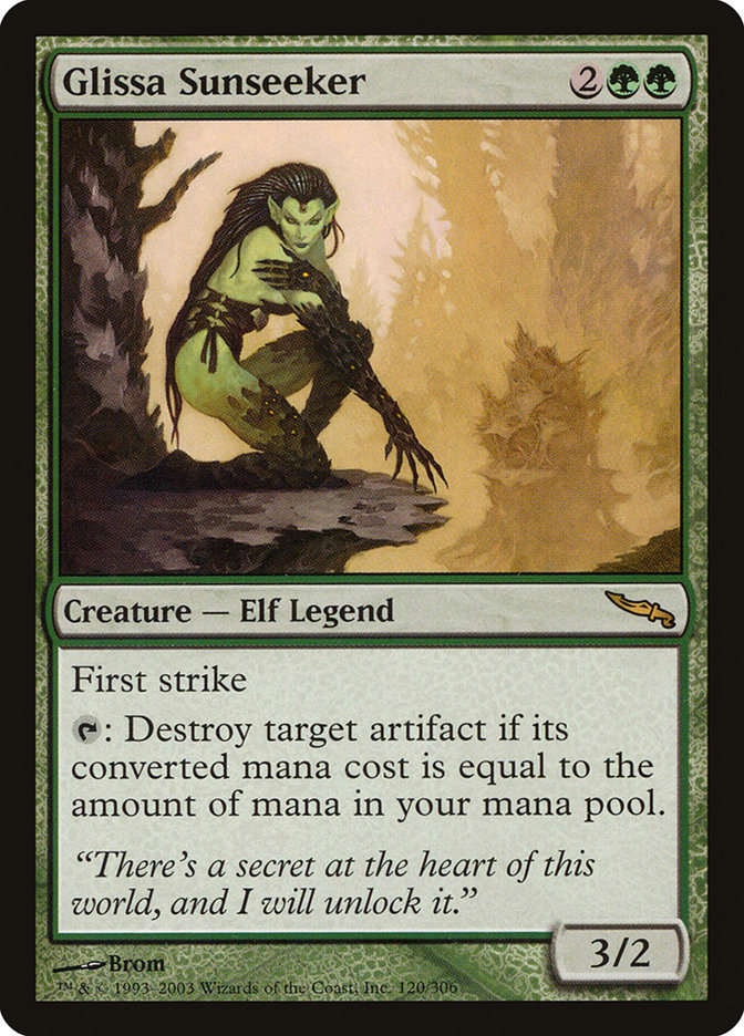 Glissa Sunseeker MRD-120 Mirrodin Magic card