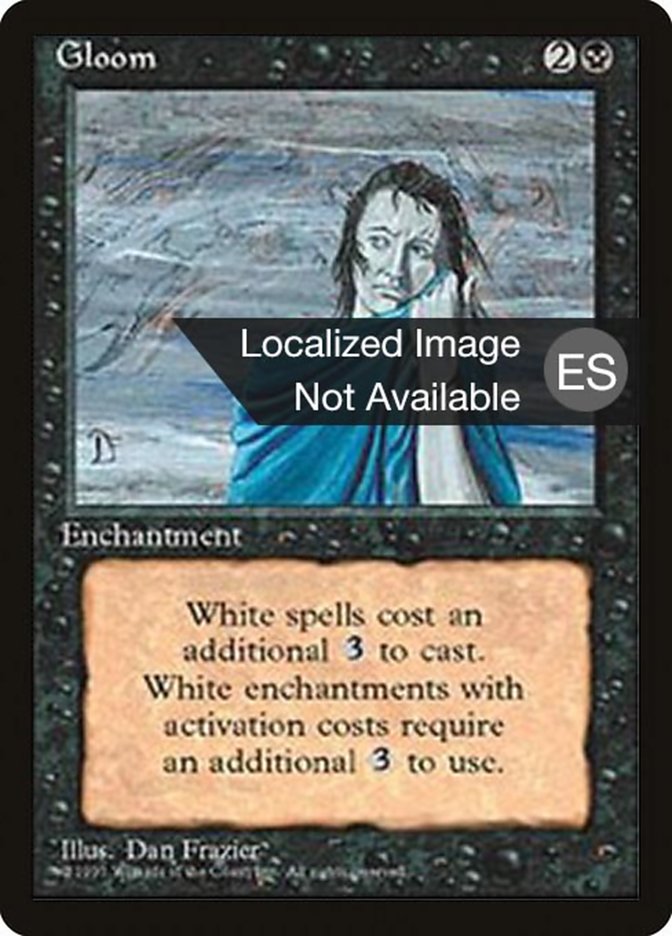 Gloom 4BB-139 Fourth Edition Foreign Black Border Magic card