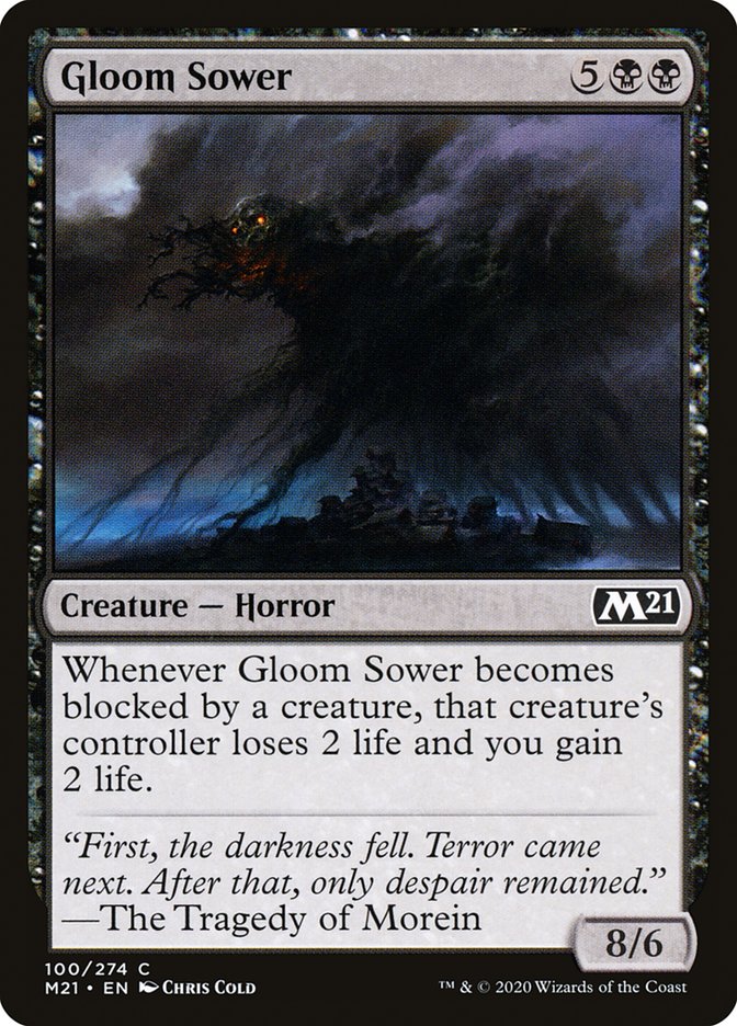 Gloom Sower M21-100 Core Set 2021 Magic card