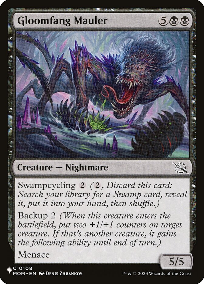 Gloomfang Mauler PLST-MOM-108 The List Magic card