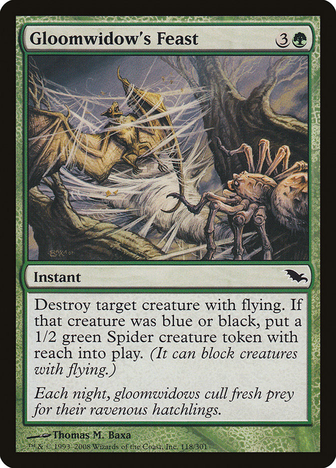 Gloomwidow's Feast SHM-118 Shadowmoor Magic card