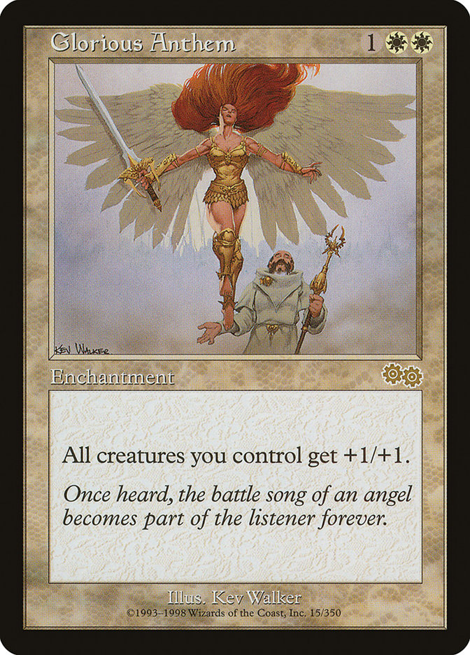 Glorious Anthem USG-15 Urza's Saga Magic card