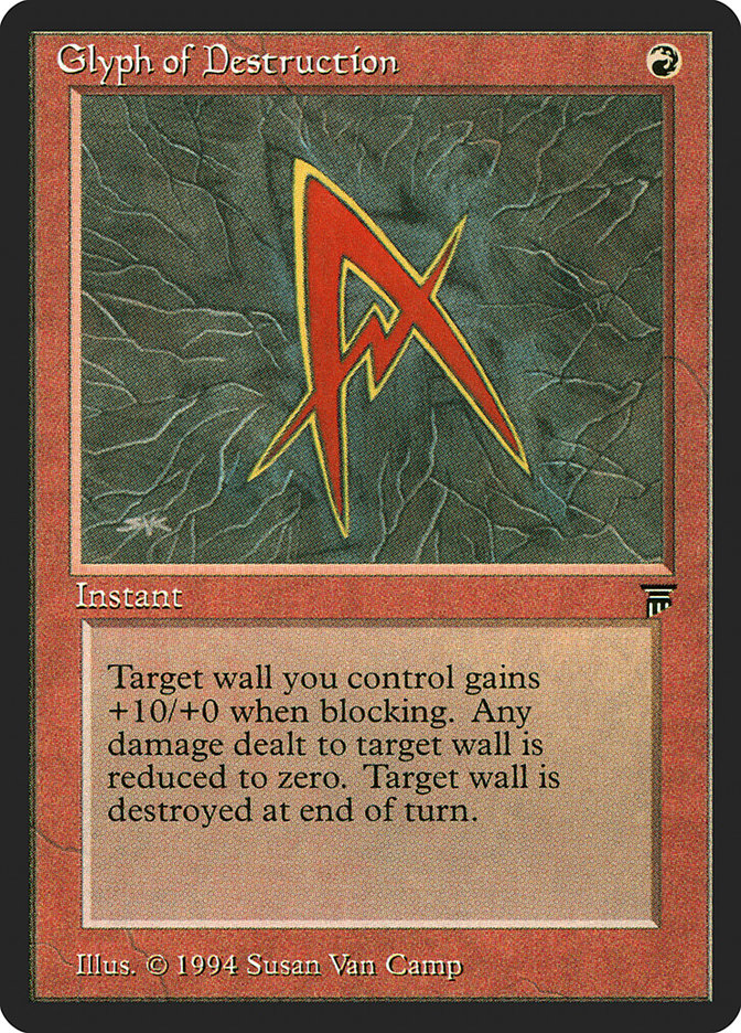 Glyph of Destruction LEG-150 Legends Magic card