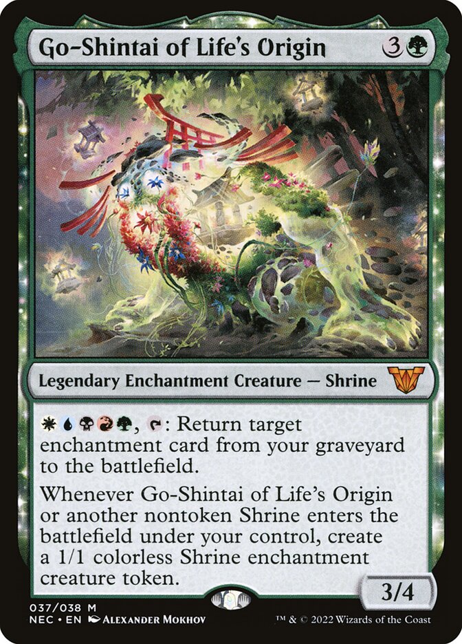 Go-Shintai of Life's Origin NEC-37 Neon Dynasty Commander Magic card