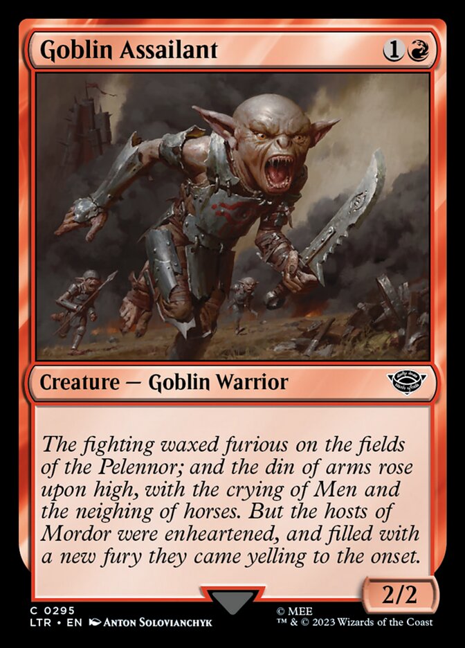 Goblin Assailant LTR-295 The Lord of the Rings: Tales of Middle-earth Magic card