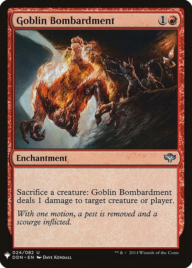 Goblin Bombardment PLST-DDN-24 The List Magic card