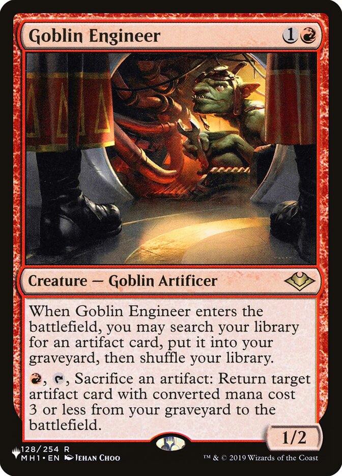 Goblin Engineer PLST-MH1-128 The List Magic card