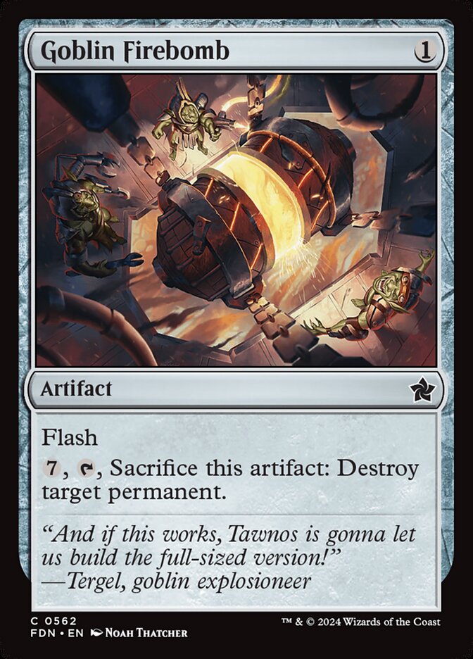 Goblin Firebomb FDN-562 Foundations Magic card